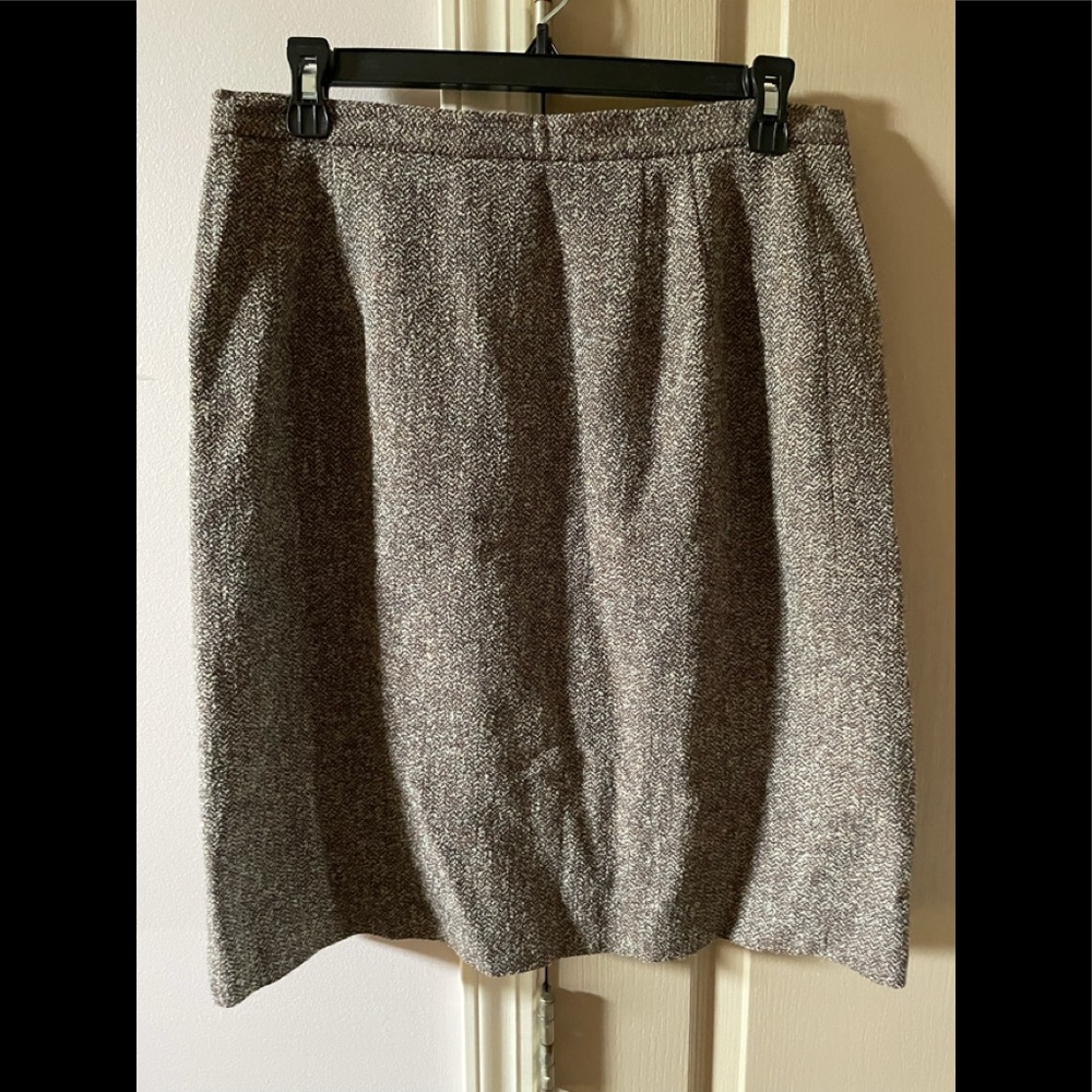 Talbots lined skirt size 12 tan - brown